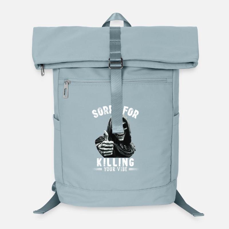 Spruch sorry for killing your vibe Sensenmann Tod Laptop-Rucksack 