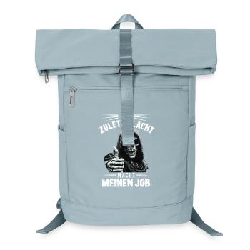 Who Laughs Last Grim Reaper Death Halloween Gift - Laptop Backpack - ice blue - Front