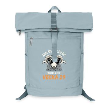 Ich habe Gotland Woche 29 überlebt - Laptop-Rucksack  - Eisblau - Vorne