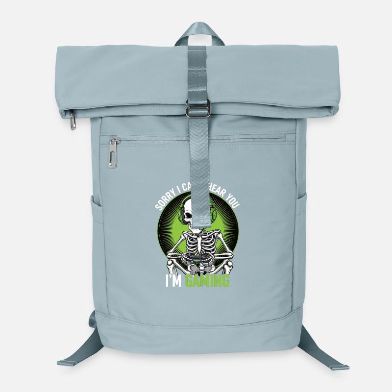 Humorous skeleton gaming print Laptop Backpack