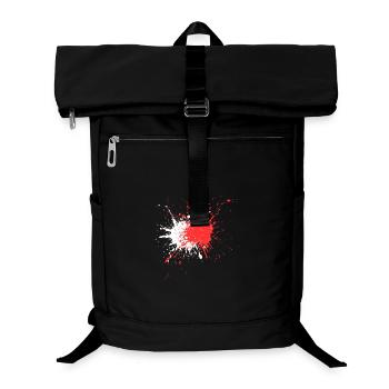 Impression abstraite d’éclaboussures de sang - Sac à dos ordinateur - noir - Devant
