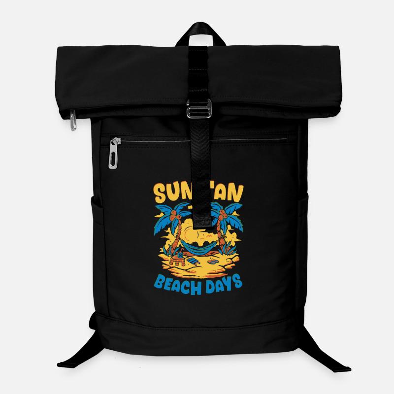 Sommer grafik blume Sonne Strand Urlaub Laptop-Rucksack 