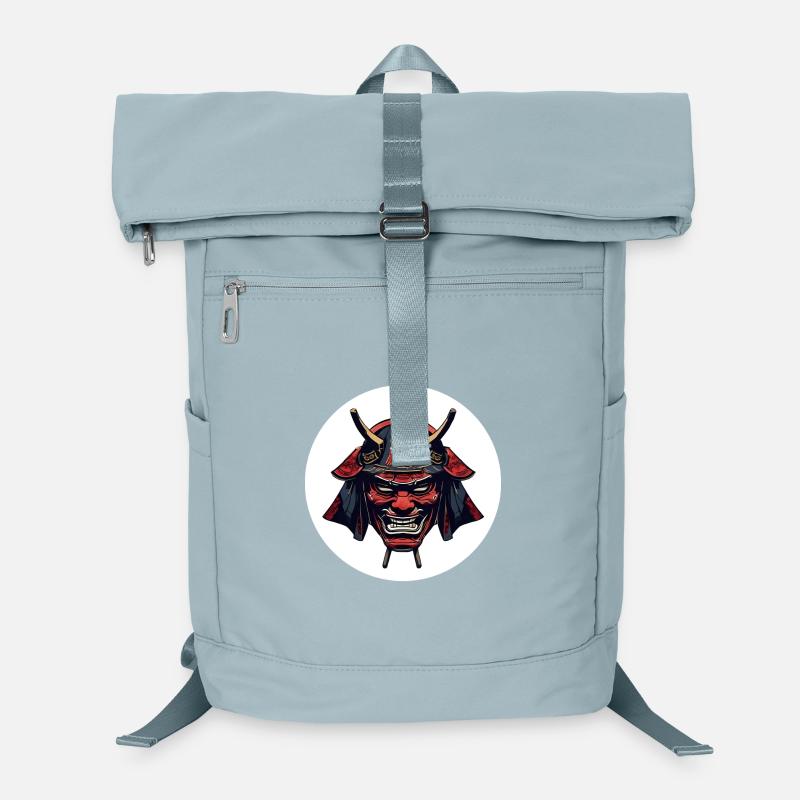 Roter Oni Dämonenhelm Laptop-Rucksack 