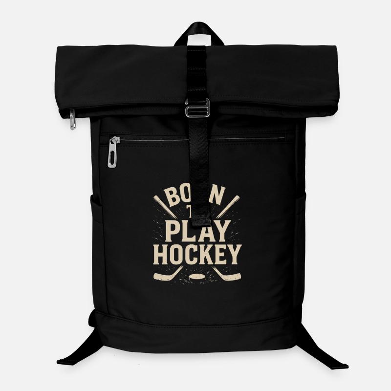 Né pour jouer au hockey Sac à dos ordinateur
