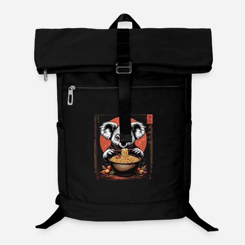 Koala Ramen Art Design Laptop Backpack