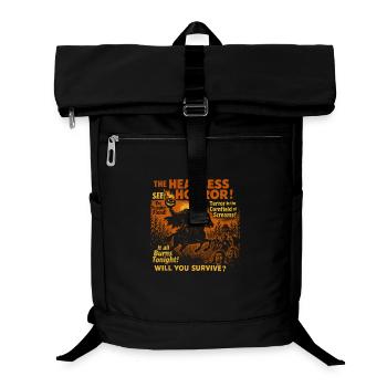 The Headless Horror Pumpkin Movie Poster Halloween - Laptop Backpack - black - Front