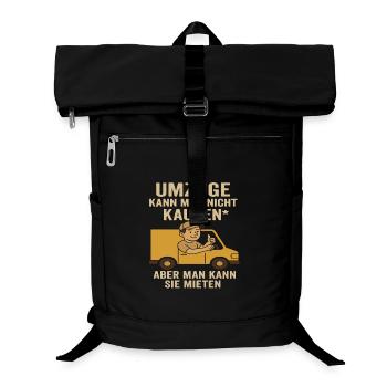 Umzüge: Man Kann Sie Mieten - Laptop-Rucksack  - Schwarz - Vorne