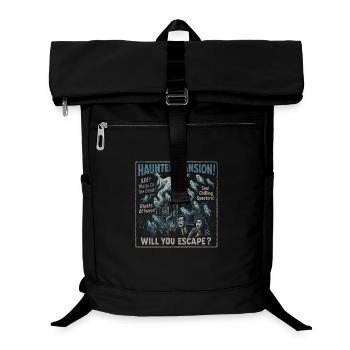 Haunted Mansion Movie Poster Vintage Halloween - Laptop Backpack - black - Front