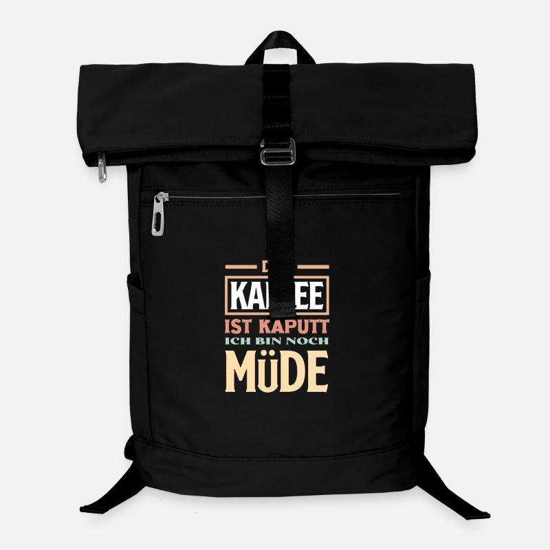 Der Kaffee ist kaputt – Müde Schlafen Laptop-Rucksack 