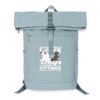 Funny sea otter dogs - Laptop Backpack - ice blue - Front
