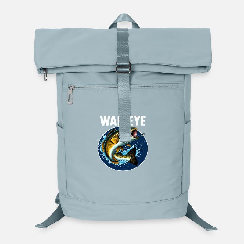Walleye Fisch Sprungfisch Motiv Laptop-Rucksack 