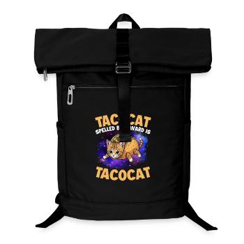 Tacocat rückwärts geschrieben ist Tacocat - Laptop-Rucksack  - Schwarz - Vorne