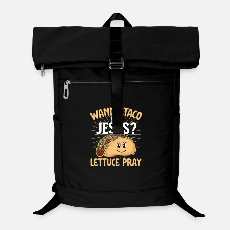 Wanna Taco Bout Jesus Citation drôle Sac à dos ordinateur