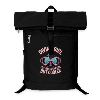 Plongée Dire Fille Drôle Plongée Cadeau - Sac à dos ordinateur - noir - Devant