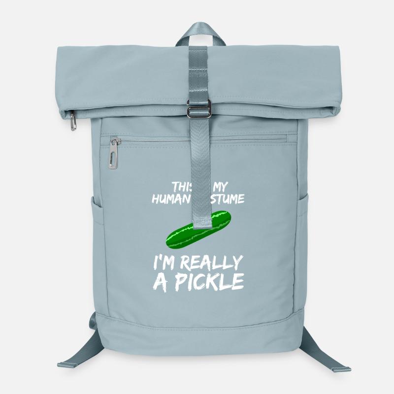 This Is My Human Costume Pickle Halloween Laptop Backpack