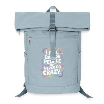 I Feel Bad For People That Never Go Crazy Verrückt - Laptop-Rucksack  - Eisblau - Vorne