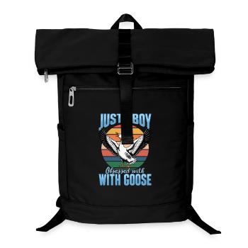 Drôle d’oiseau oie - Sac à dos ordinateur - noir - Devant