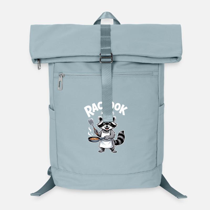 Raccook Raccoon Chef Pun Kitchen Humor Laptop Backpack