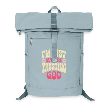 Chemise à motif God Trust - Sac à dos ordinateur - bleu glacier - Devant