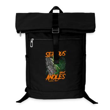Ernsthaft über den kubanischen Ritter Anolis seit 1963 - Laptop-Rucksack  - Schwarz - Vorne