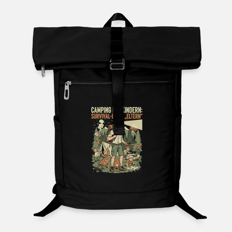 Camping with children - survival level parents Laptop Backpack