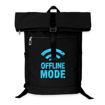 Endlich im Funkloch – Offline-Modus - Laptop-Rucksack  - Schwarz - Vorne