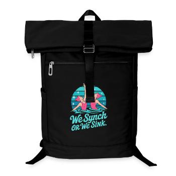 Synchronschwimmen Kunstschwimmen Wassersport - Laptop-Rucksack  - Schwarz - Vorne