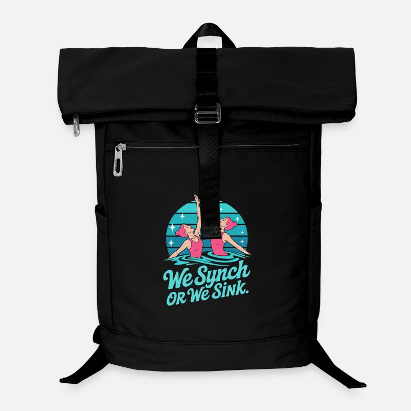 Synchronschwimmen Kunstschwimmen Wassersport Laptop-Rucksack 