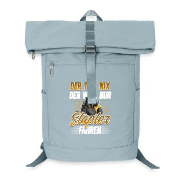 Staplerfahrer Lagerist - Laptop-Rucksack  - Eisblau - Vorne