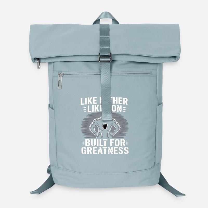Father Son Muscle Shirt – Built for Greatness Laptop Backpack