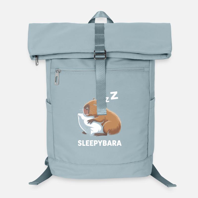 Sleepybara Capybara Schlafen Laptop-Rucksack 