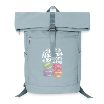 Macaron French Desserts - Laptop Backpack - ice blue - Front