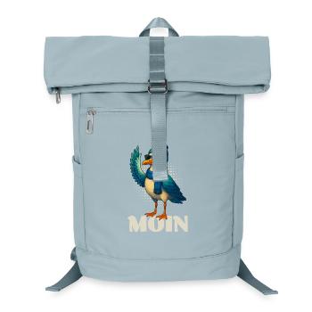 Coole Möwe - Moin - Laptop-Rucksack  - Eisblau - Vorne