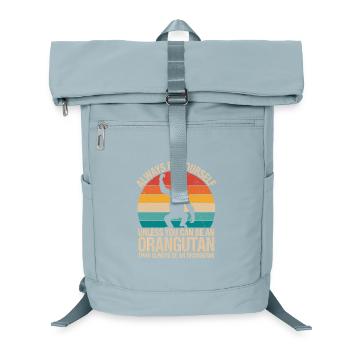 Motif orang-outan Always Be Yourself - Sac à dos ordinateur - bleu glacier - Devant
