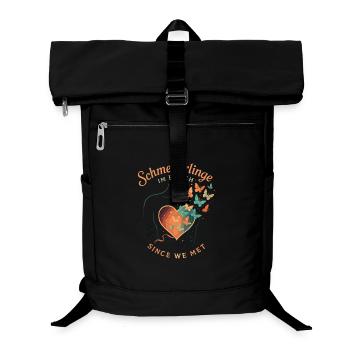 Schmetterlinge im Bauch Love Design - Laptop-Rucksack  - Schwarz - Vorne