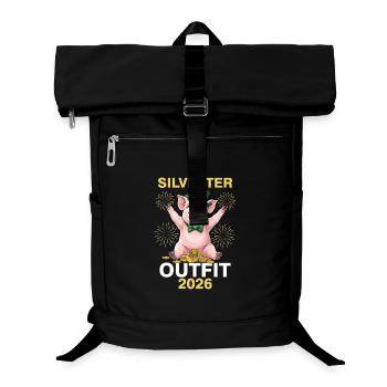 Silvester Outfit 2026 - Laptop-Rucksack  - Schwarz - Vorne