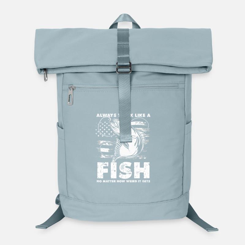 Fish Thoughts Flag Pattern Laptop Backpack