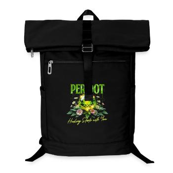 Birthstone August Peridot - Laptop Backpack - black - Front