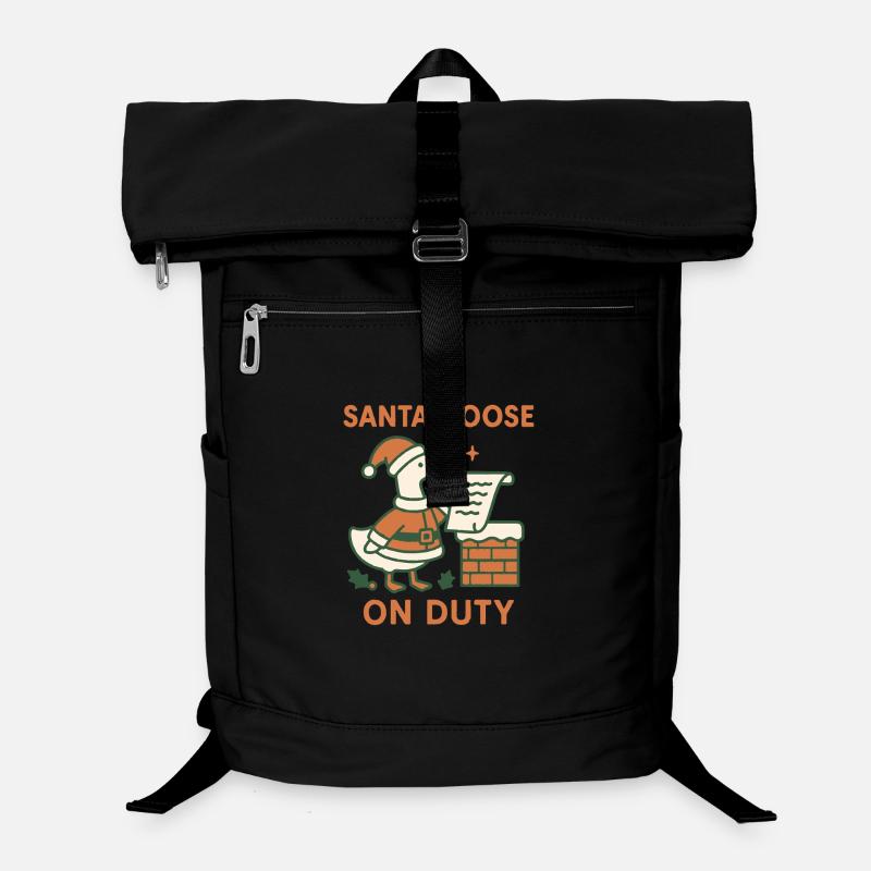 Père Noël Oie En Devoir Drôle Noël Design Sac à dos ordinateur