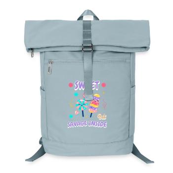 Fuzzy candy gift idea for snack fans - Laptop Backpack - ice blue - Front
