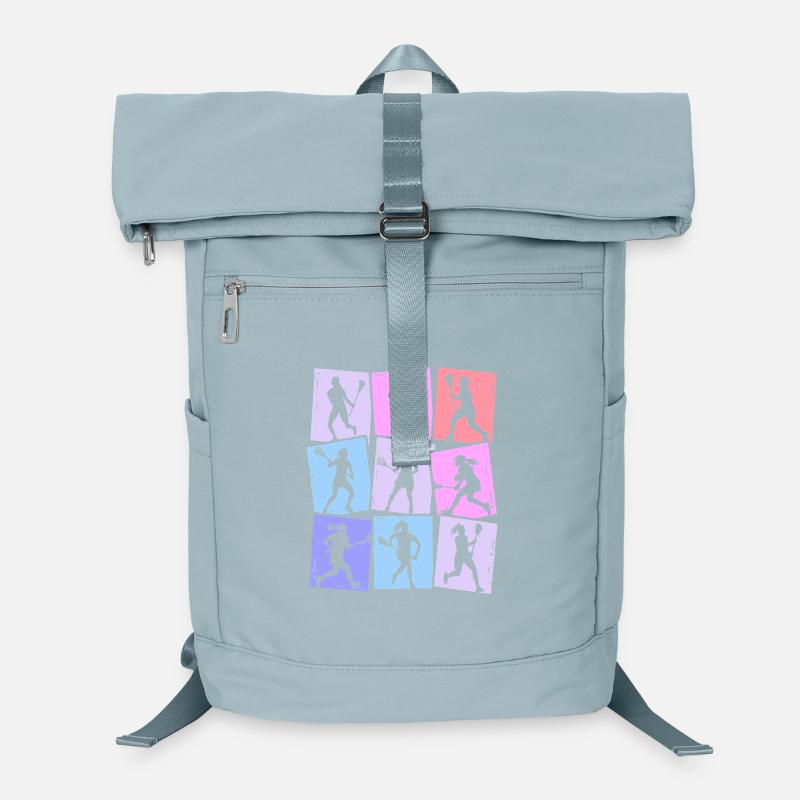Lacrosse Spieler Bunt Kinder Mädchen Lacrosse Laptop-Rucksack 