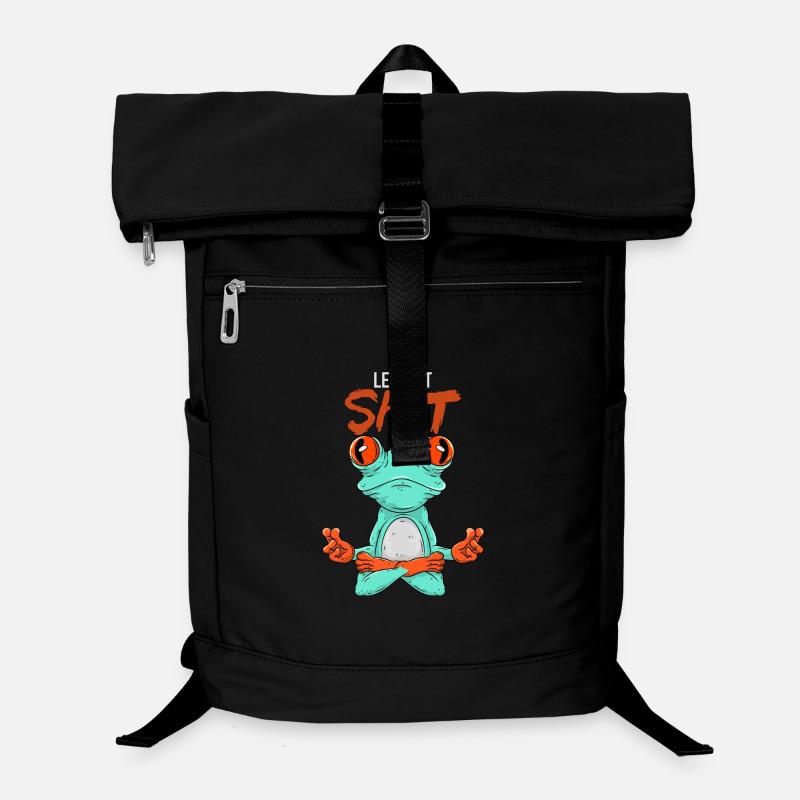 Meditation Yoga Frog Laptop Backpack