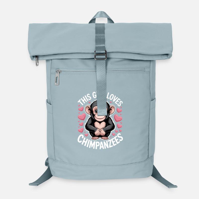 Chimpanzee Saying Monkey Funny Chimpanzee Gift Laptop Backpack