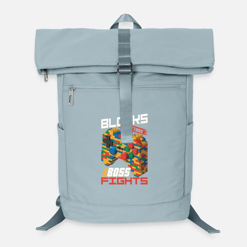 Building Blocks Gamer Gaming Brick Builder Laptop Backpack