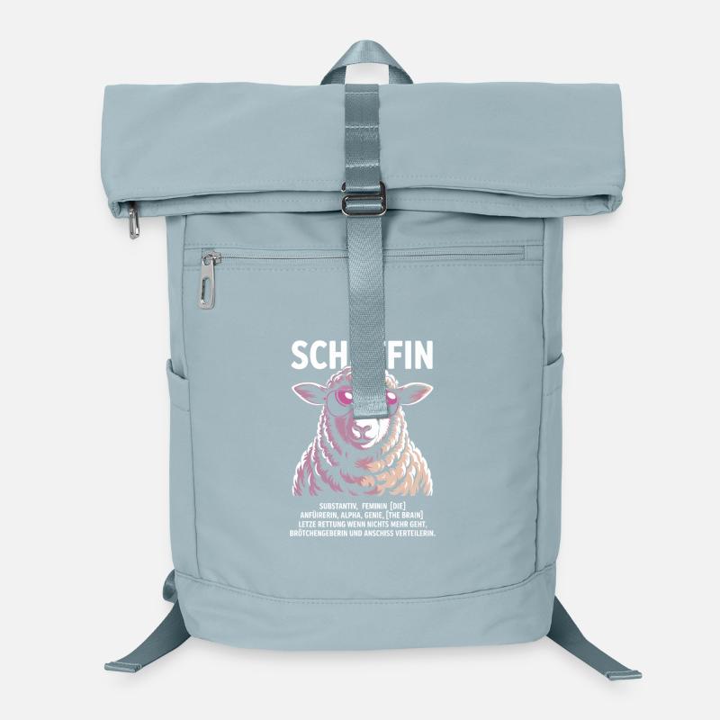 Schäffin Chefin Lustiges Schaf-Motiv Laptop Backpack