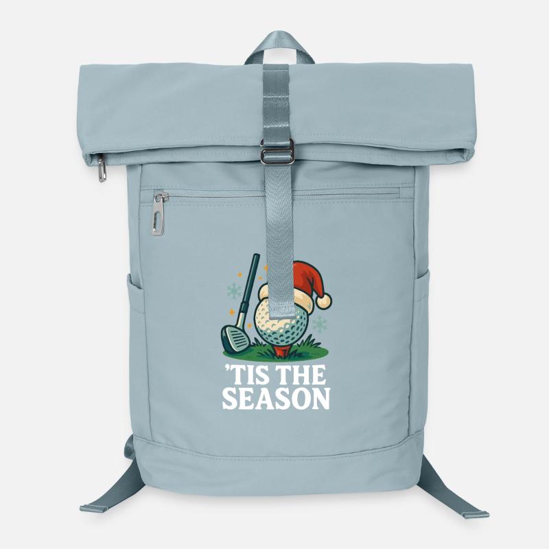 Tis The Season Golfing Holiday Fun Laptop Backpack
