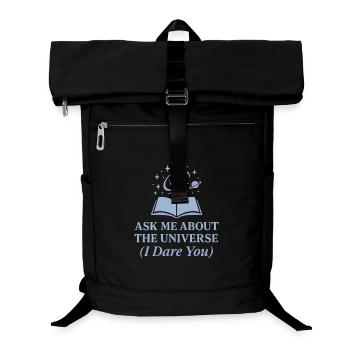 Spacecore Cosmic Humor Galaxy Universe Zitat - Laptop-Rucksack  - Schwarz - Vorne