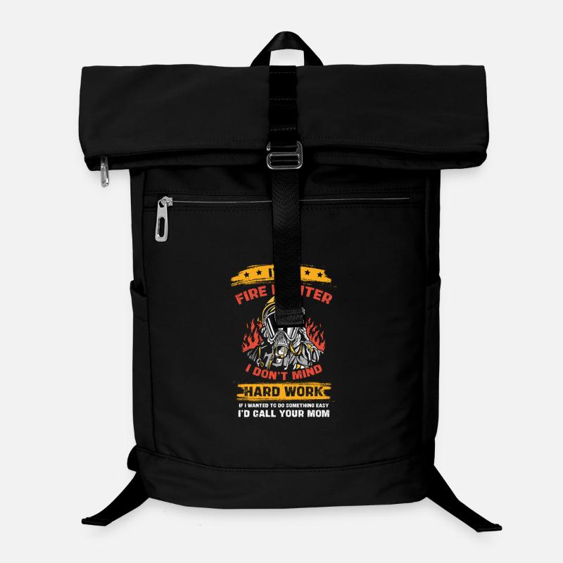 Firefighter Hero Hard Work Laptop Backpack