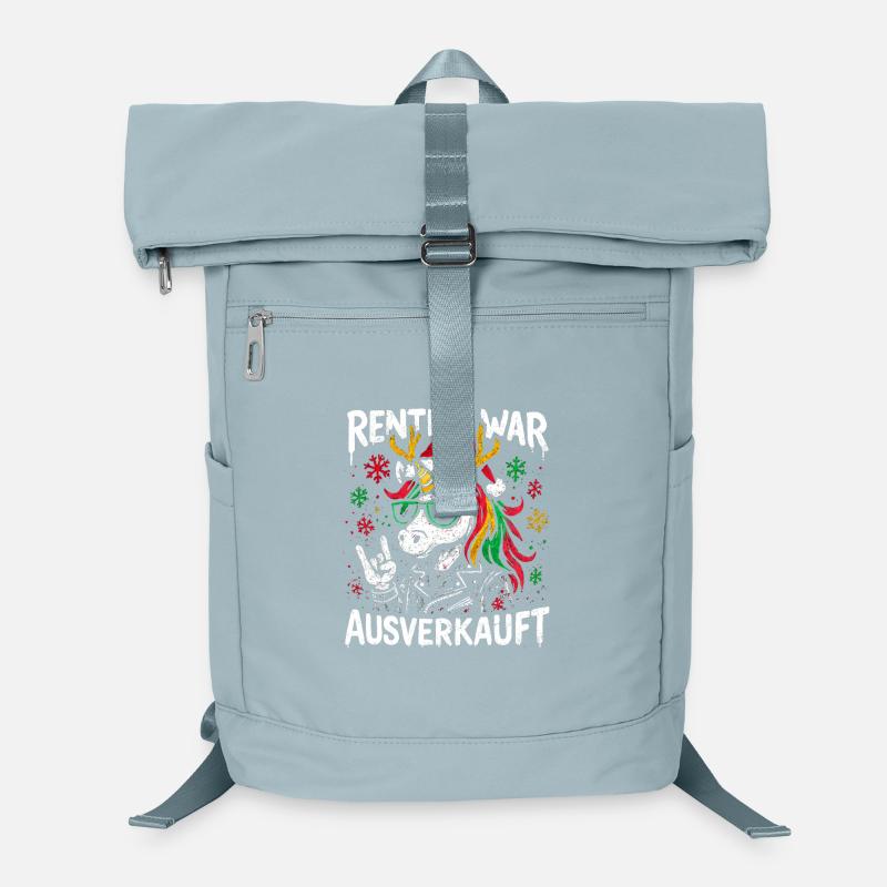 Weihnachten Spruch Humor Einhorn Lustig Rentier Laptop-Rucksack 