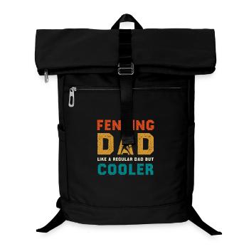 Fencing Dad Cooler - Laptop-Rucksack  - Schwarz - Vorne